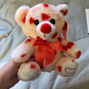 Adorable Pink and Red Teddy Bear